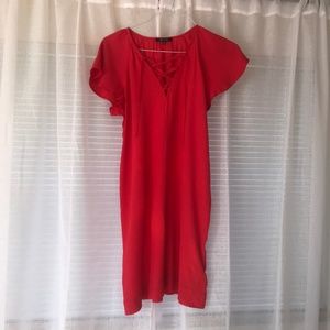 Madewell Ruby Red Shift Dress